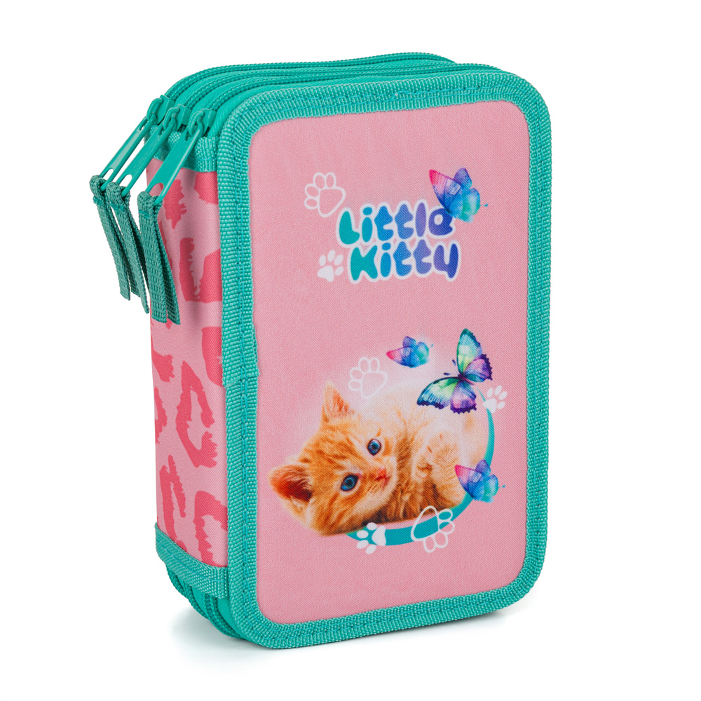 Penál 3 p. prázdný Kočka